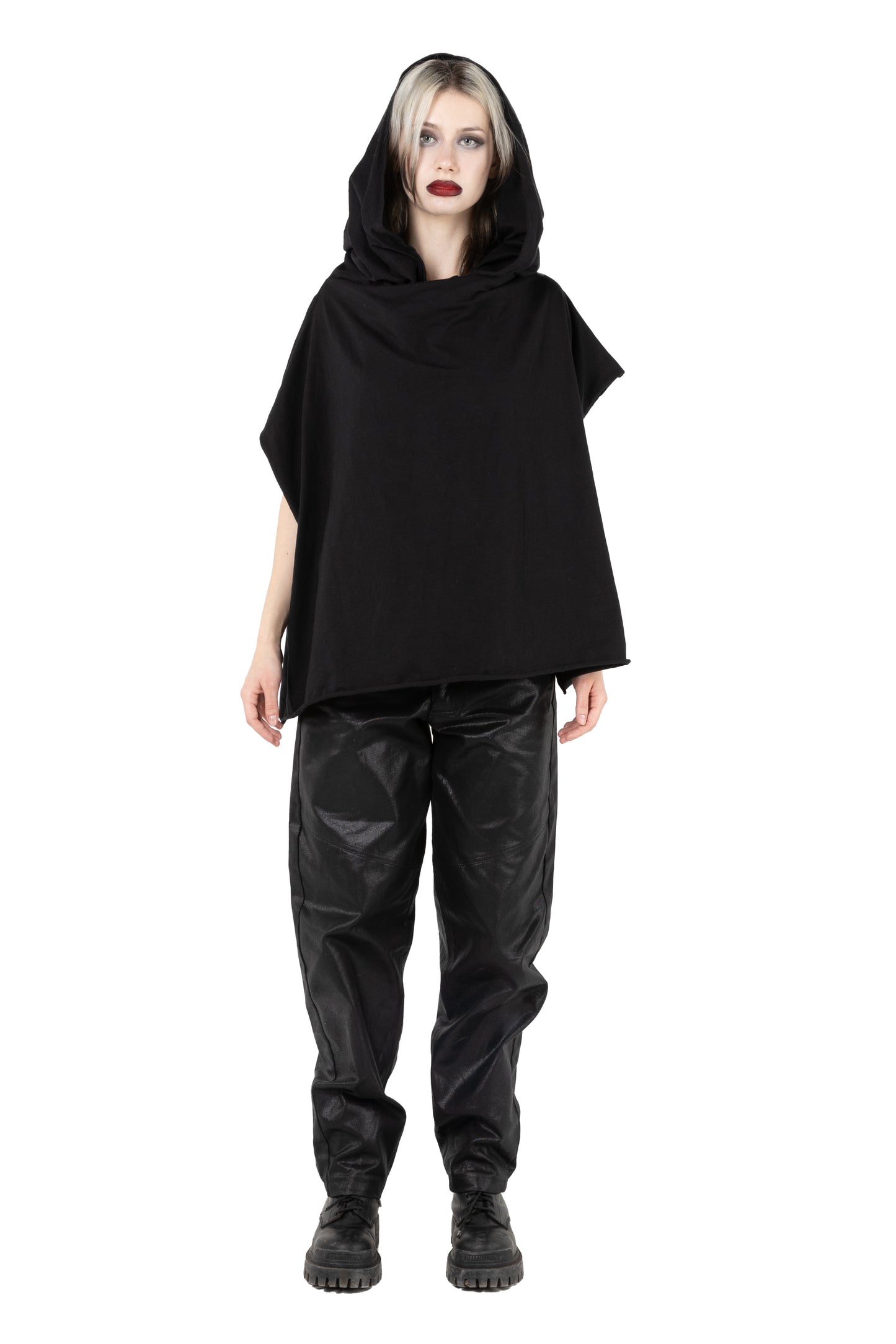 Unisex Hood Top black